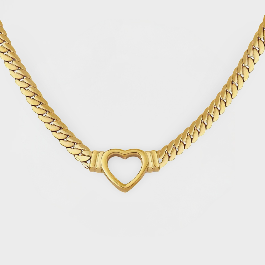 Hollow Heart Collar Necklace