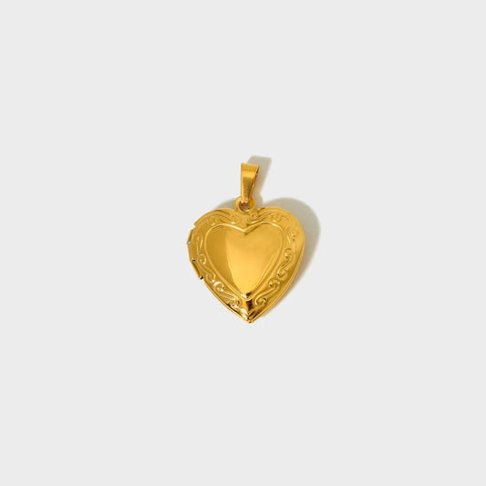 Heart Photo Locket Charm-Dazzledvenus