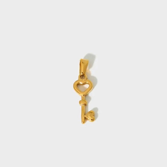 Heart Key Charm-Dazzledvenus