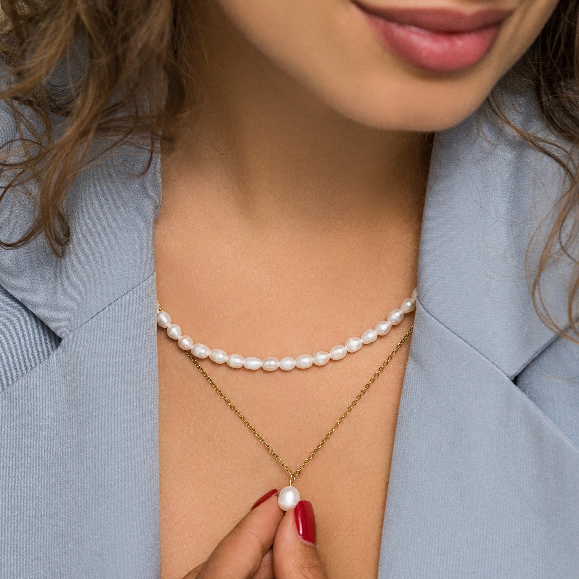 Multilayered Ophelia Pearl Necklace-Purchase authentic Pearl Double Layer Necklace. Embrace timeless elegance with our exquisite collection. Shop now our exquisite collection today!💥-Dazzledvenus