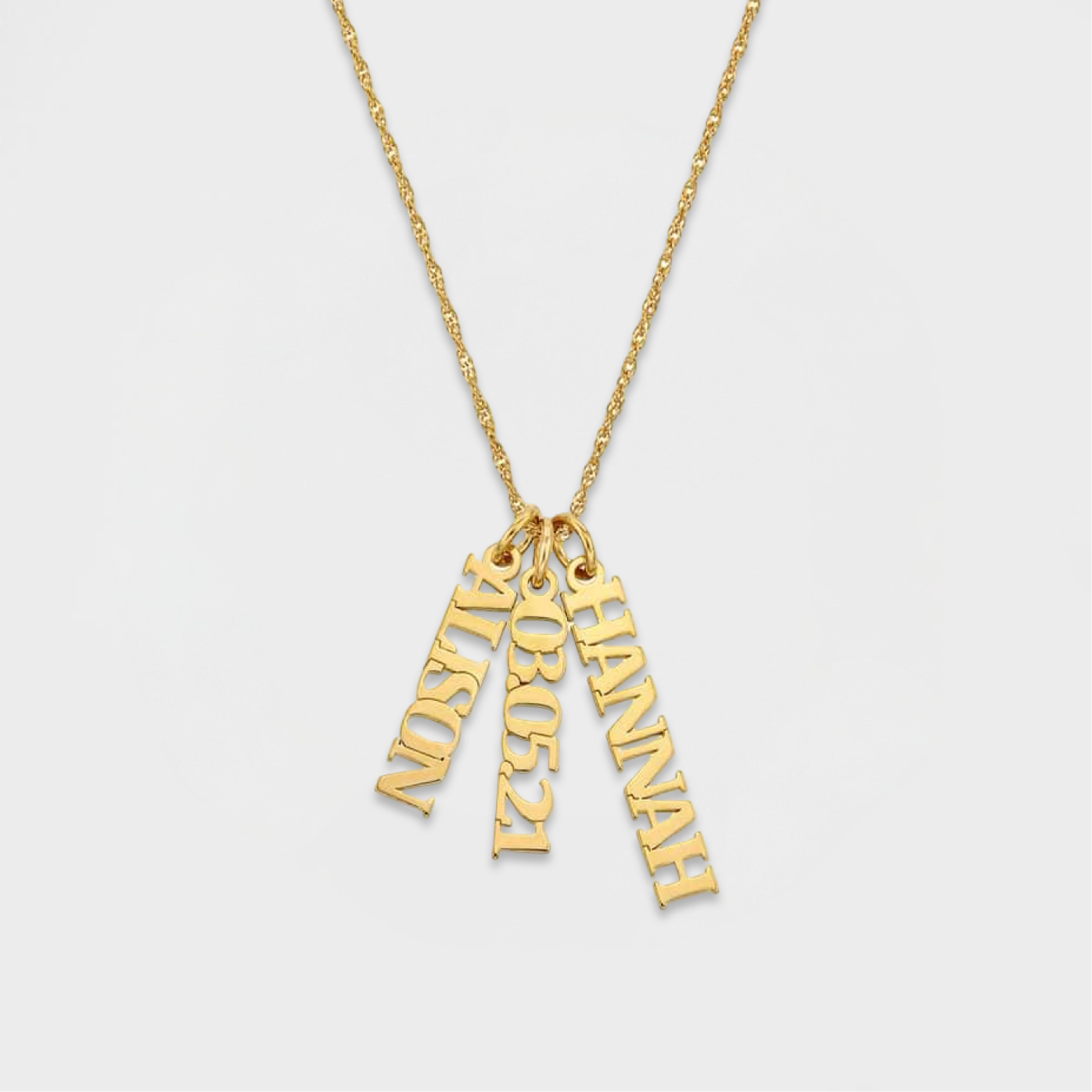 Vertical Name Necklace-Elevate your fashion game instantly! Order your Personalized Bubble Name Choker today to add a personalized touch to your style. Don't miss out. Shop Now! 💥-Dazzledvenus