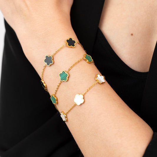 Four Leaf Clover Bracelet-Dazzledvenus