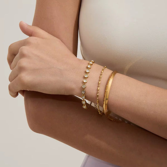 Willow Bezel Tennis Bracelet
