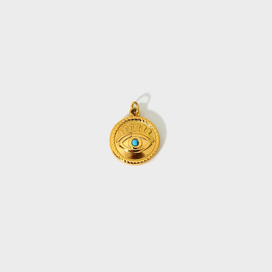 Evil Eye Round Charm-Dazzledvenus
