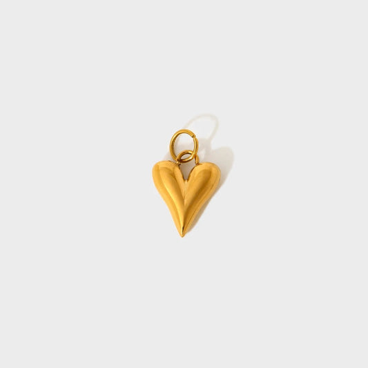 Curve Heart Charm-Dazzledvenus