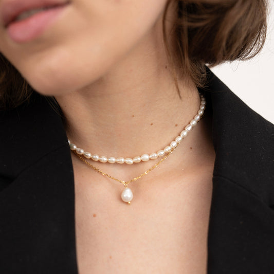 Multilayered Ophelia Pearl Necklace-Purchase authentic Pearl Double Layer Necklace. Embrace timeless elegance with our exquisite collection. Shop now our exquisite collection today!💥-Dazzledvenus