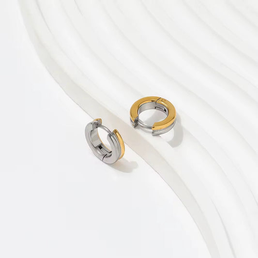 Noir Huggie Hoop Earring