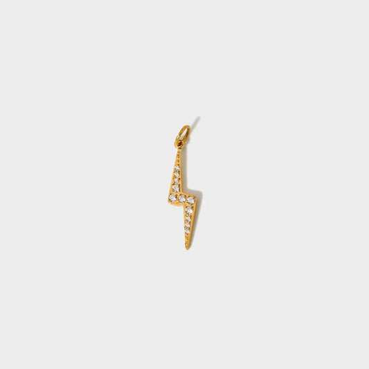 CZ Lightning Bolt Charm-Dazzledvenus