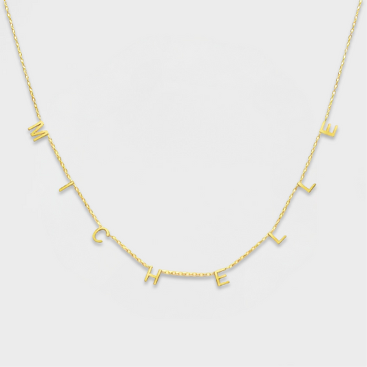 Block Name Necklace-Elevate your fashion game instantly! Order your Personalized Bubble Name Choker today to add a personalized touch to your style. Don't miss out. Shop Now! 💥-Dazzledvenus