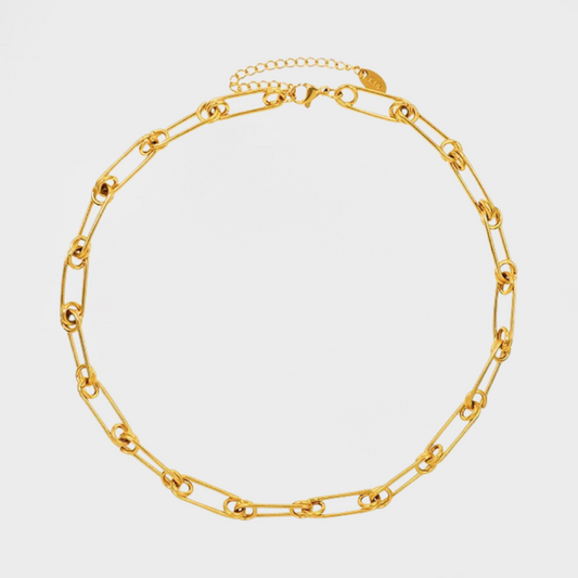Classic Paper Clip Links Necklace