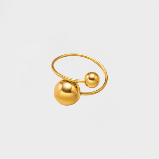 Double Ball Open Adjustable Ring