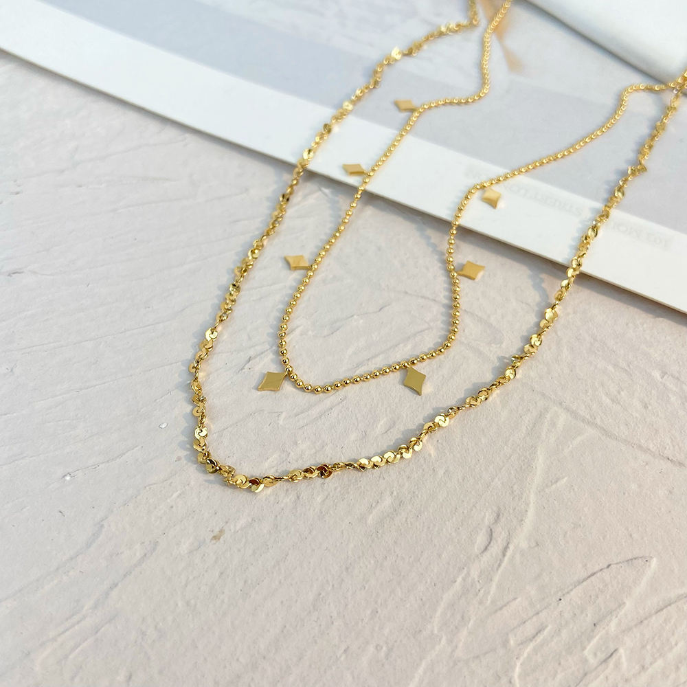 Multilayered Robyn Necklace-Achieve understated elegance with our Double Layered Minimal Stacked Necklace. This accessory adds a touch of sophistication to any outfit. Shop now yours! 💕-Dazzledvenus