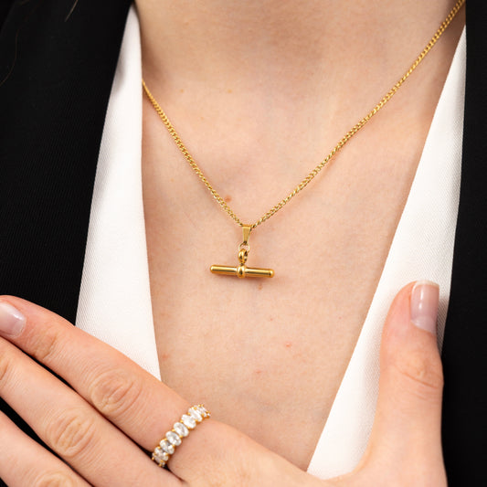 Balance Beam T-Bar Necklace-Explore our elegant Balance Beam T-Bar Chain Necklace collection. Enhance your style with our sophisticated designs. Order now for timeless elegance! 🏆-Dazzledvenus