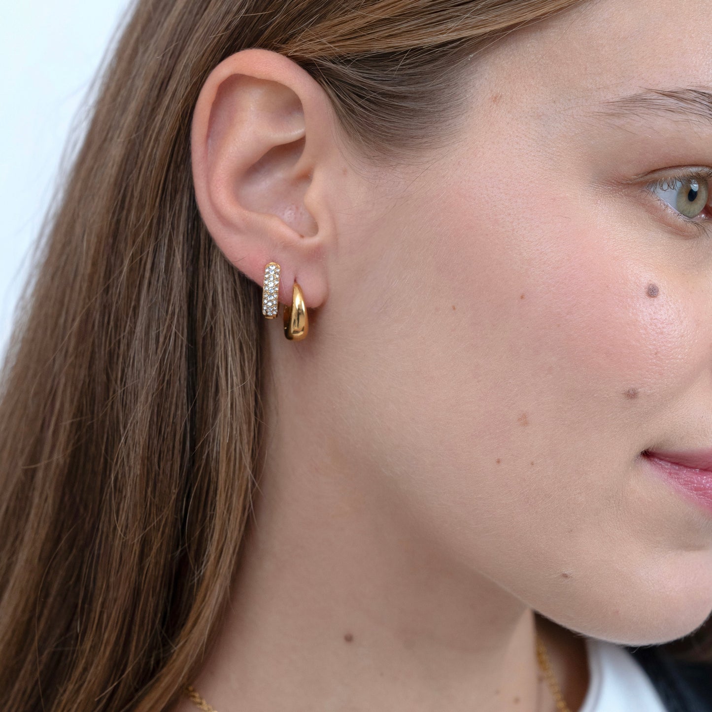 Scarlett Pavè Huggie Earring