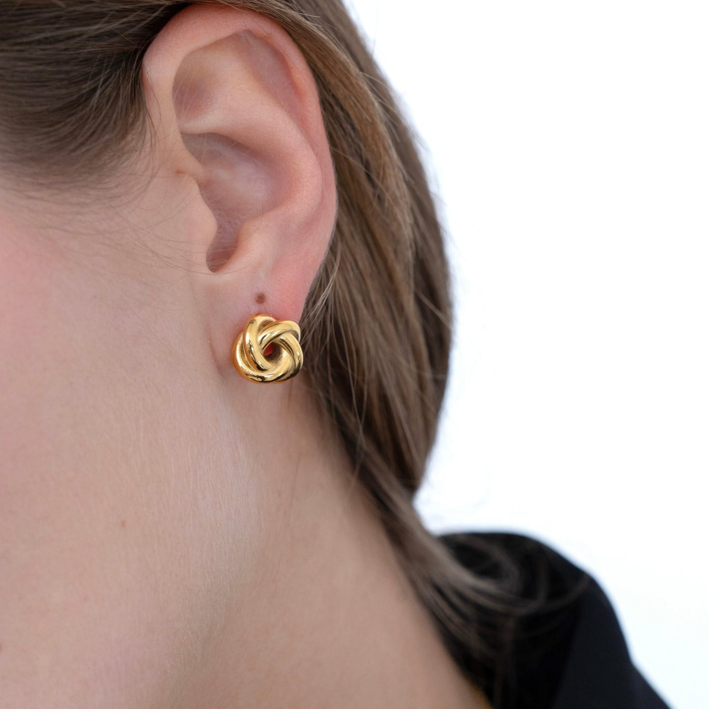 Lotus Stud Earring