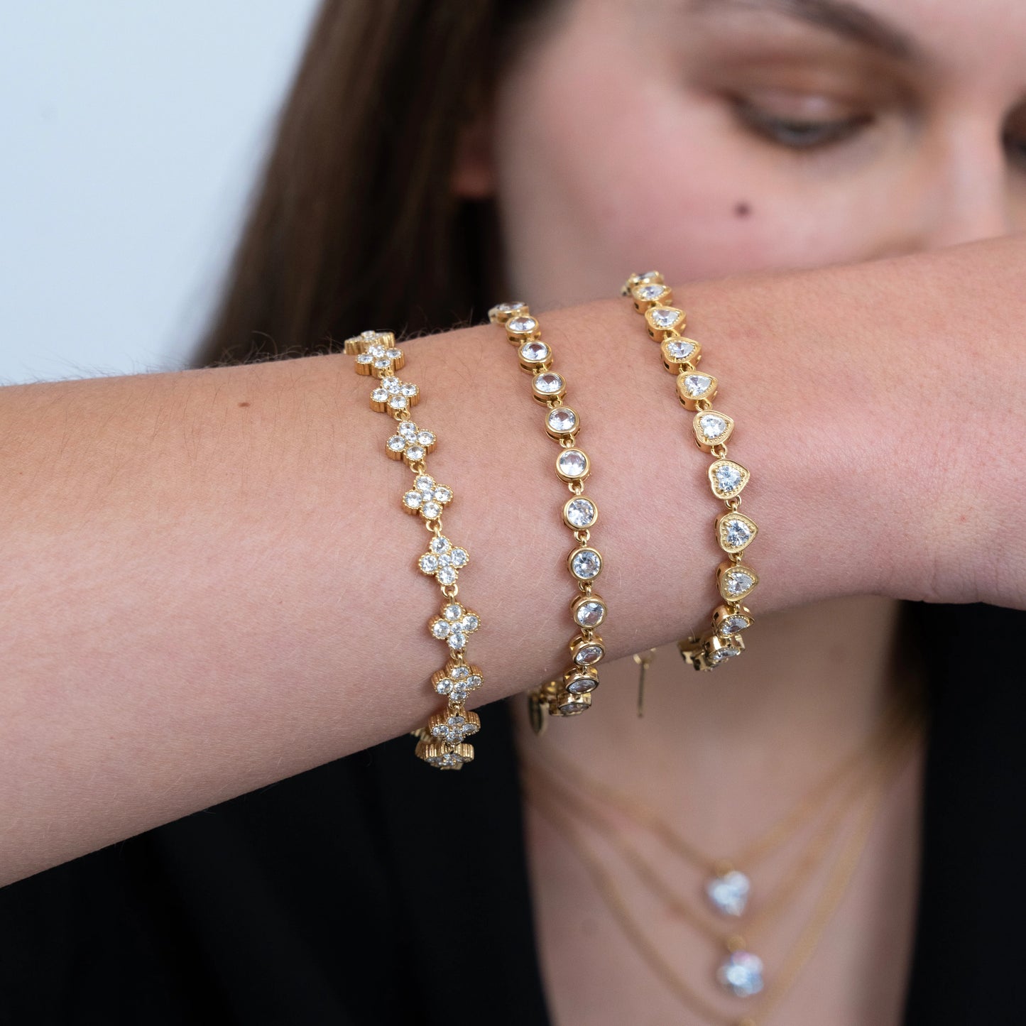 Sparkling Clover Bracelet