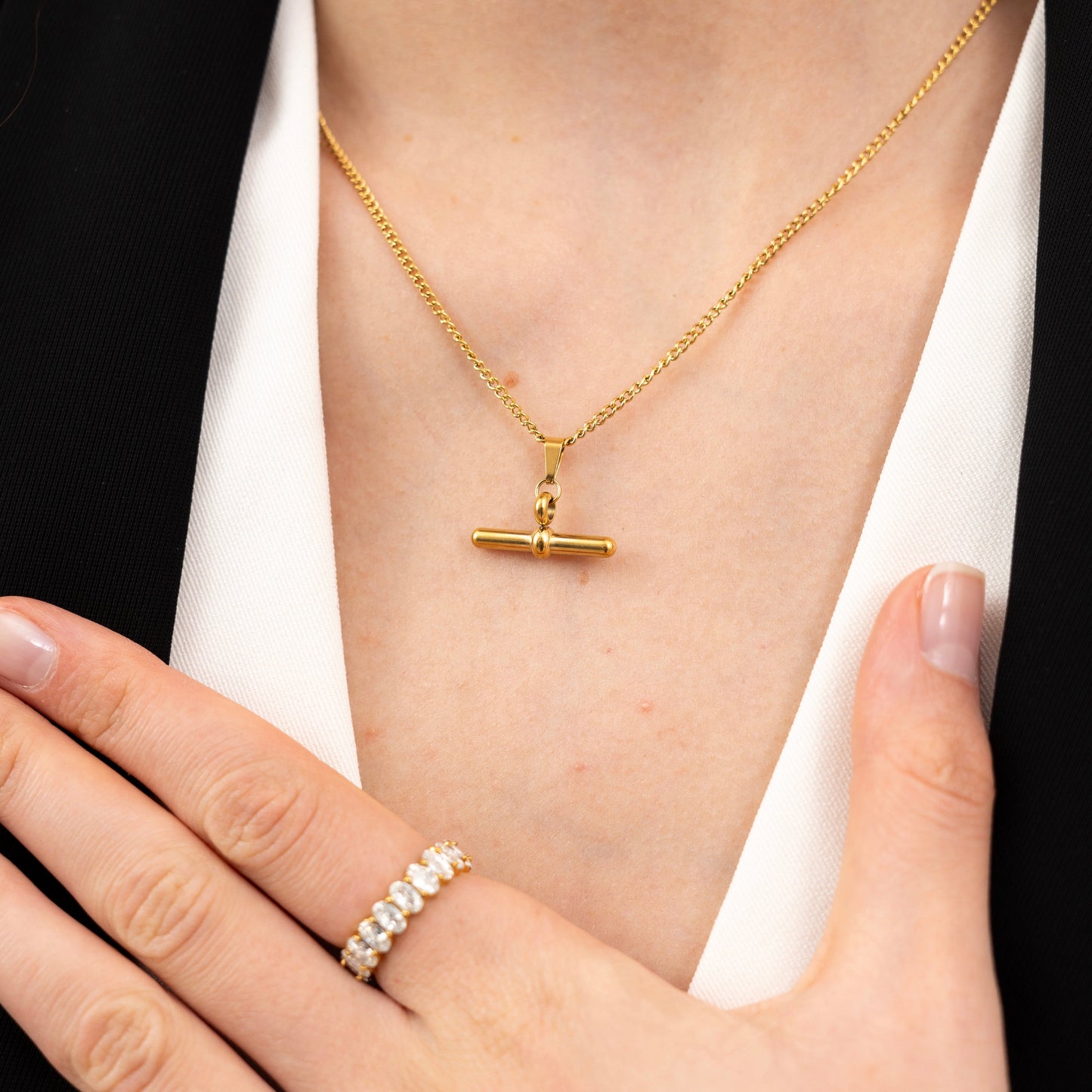 Balance Beam T-Bar Necklace