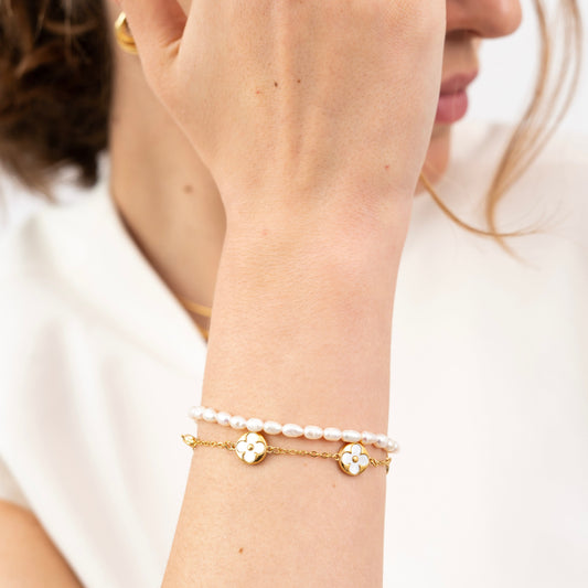 White Floret Bracelet