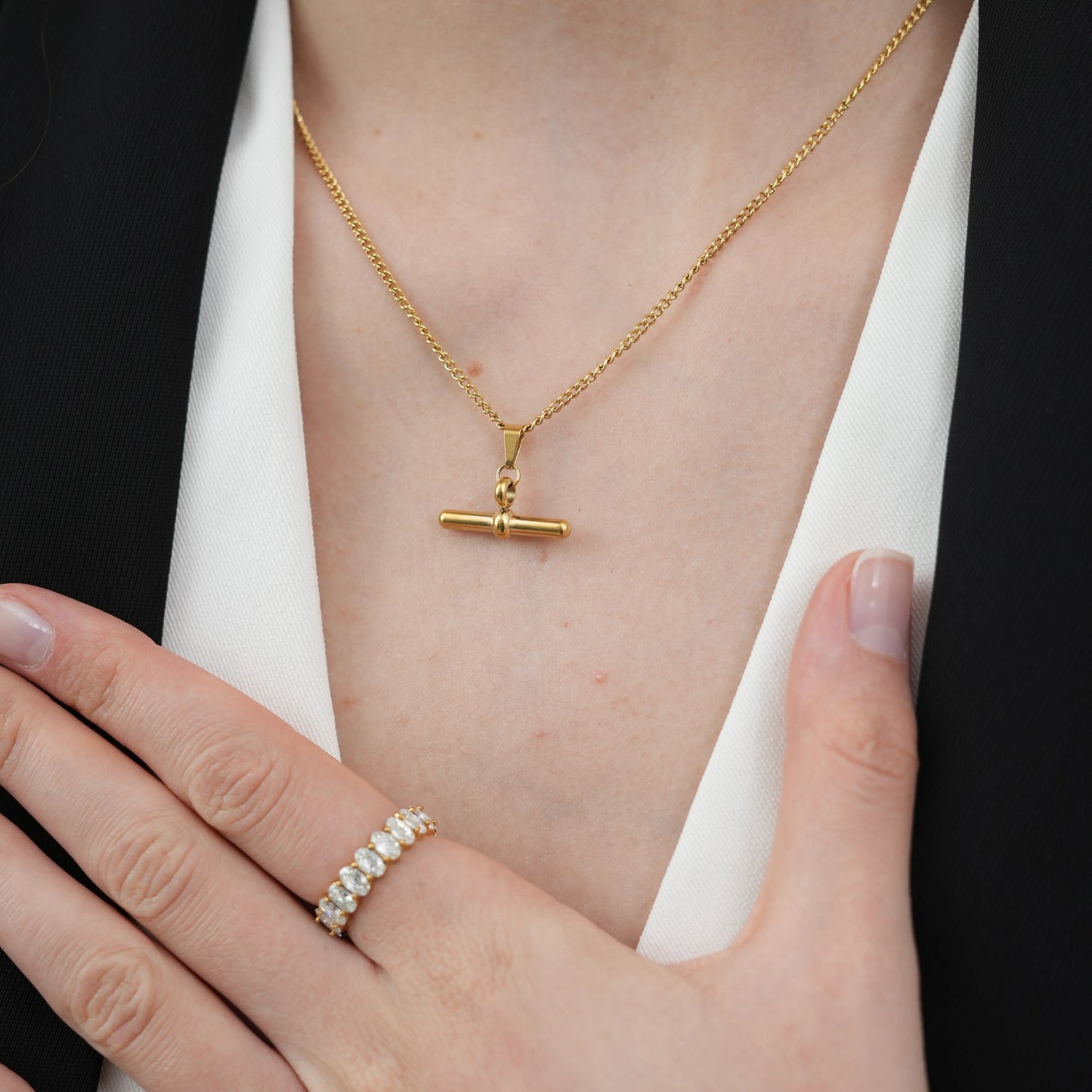 Balance Beam T-Bar Necklace
