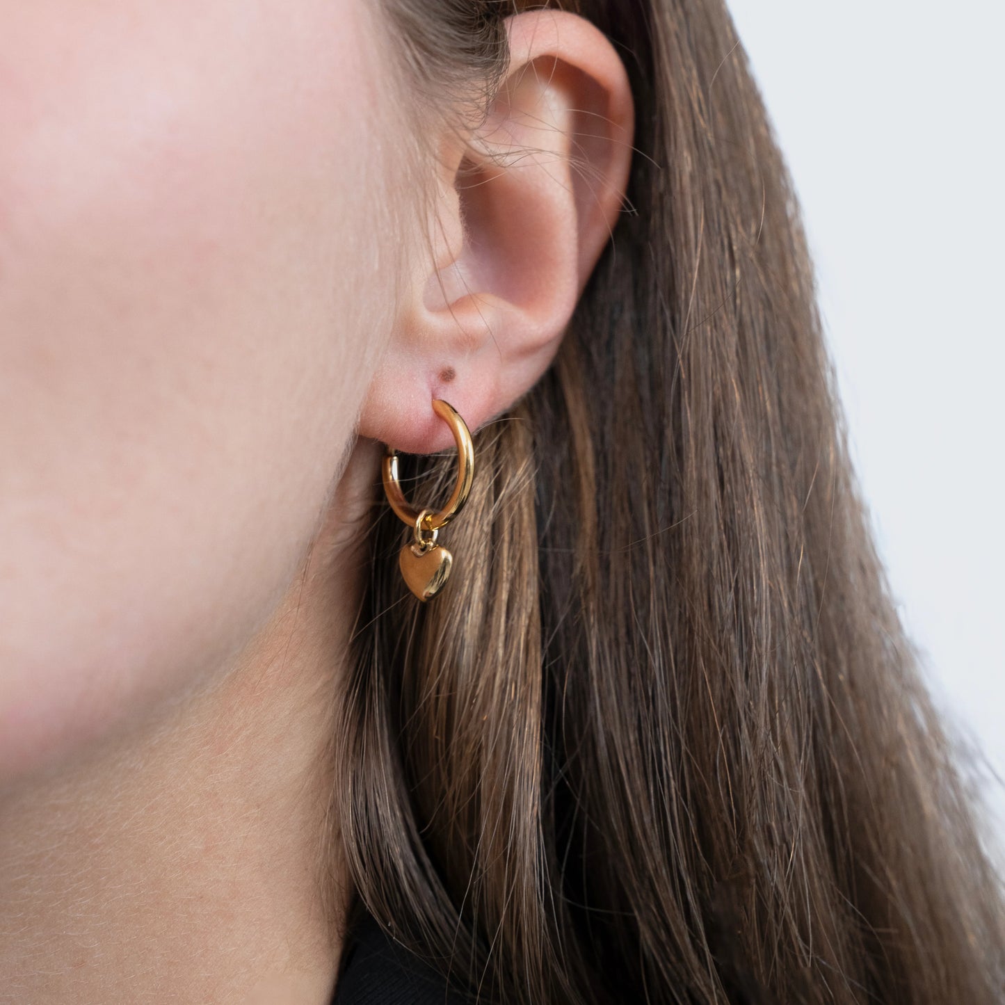 Mia Heart Hoop Earring