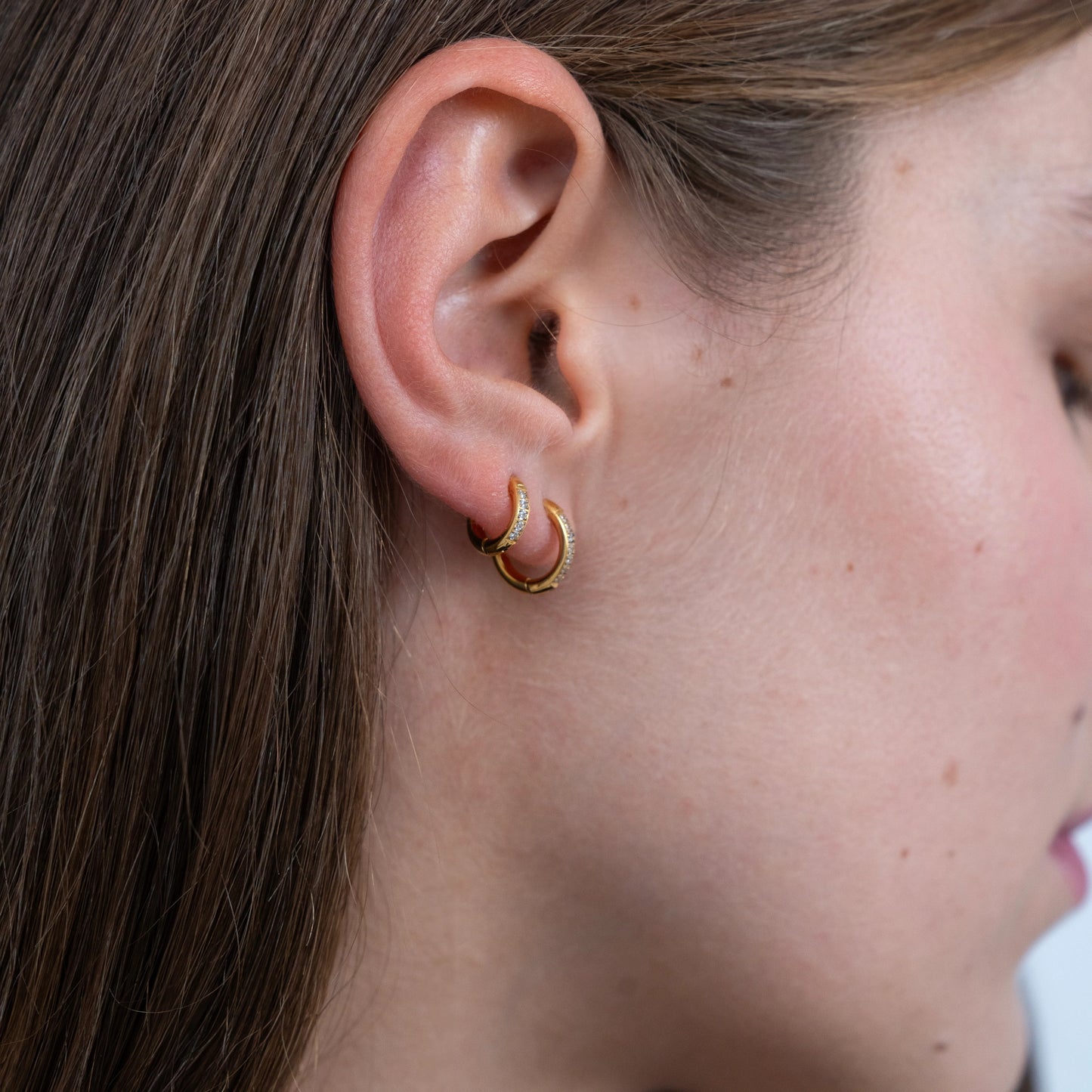 Eternity Huggie Hoop Earring - Set