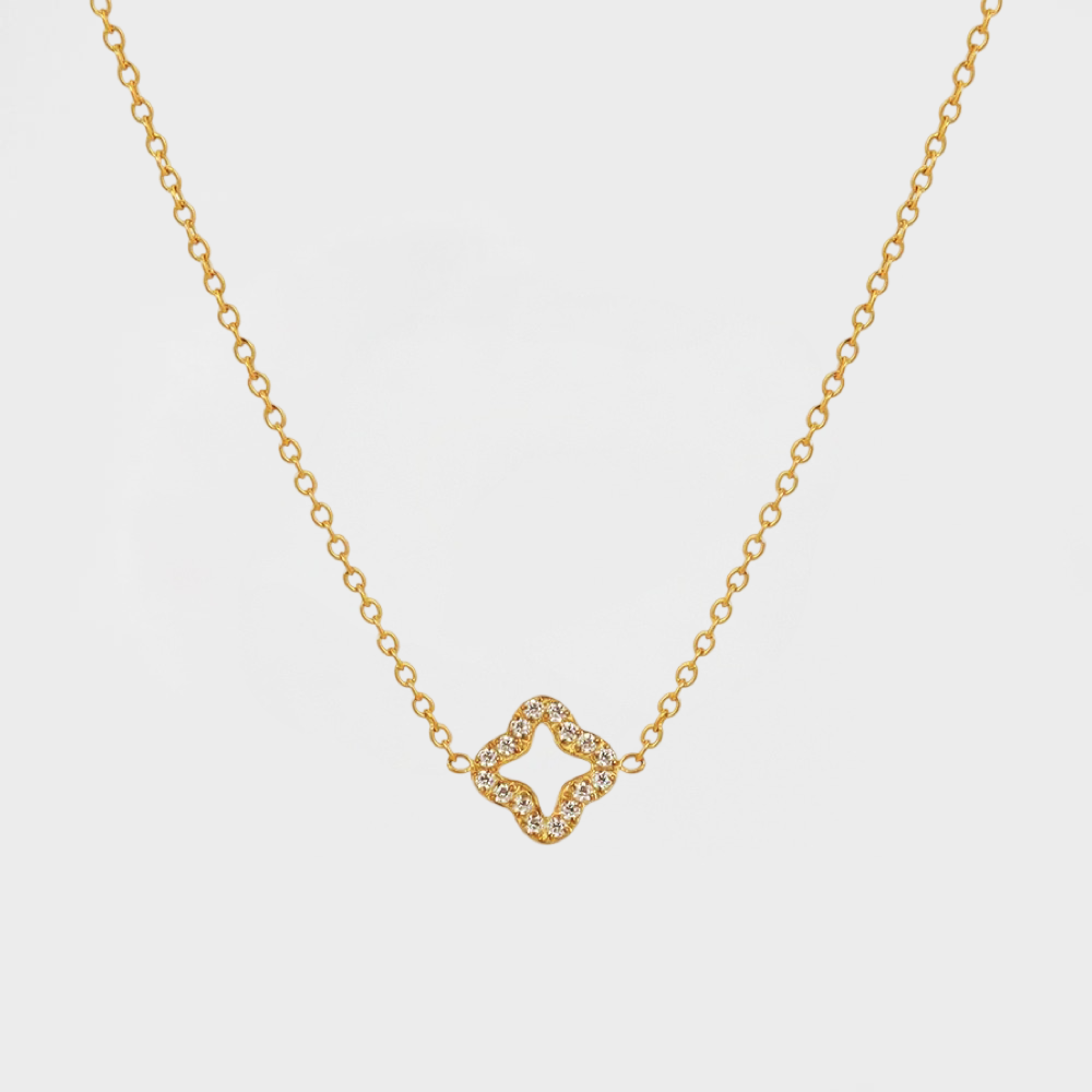 Sparkling Clover Necklace