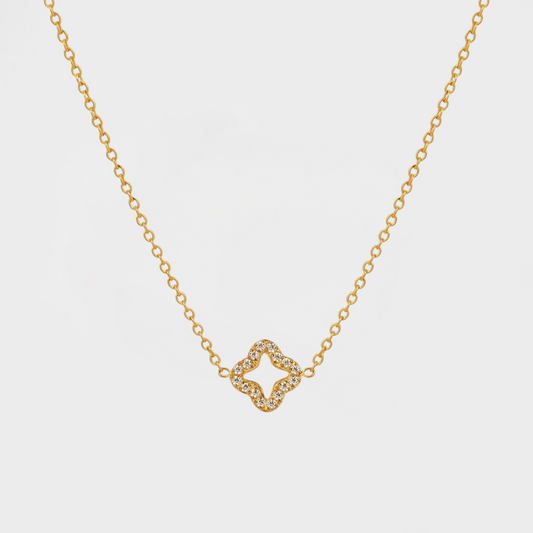 Sparkling Clover Necklace