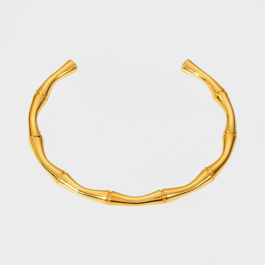 Bamboo Cuff Bangle Bracelet