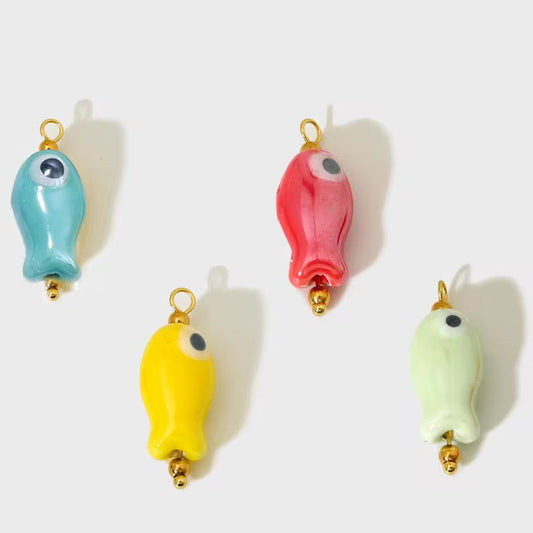 Hand Painted Ceramic Fish-Dazzledvenus