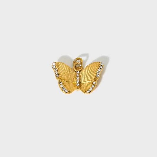 CZ Butterfly Charm-Dazzledvenus