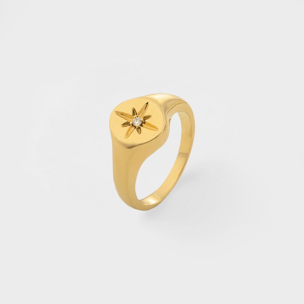 Guiding Star Signet Ring-Dazzledvenus