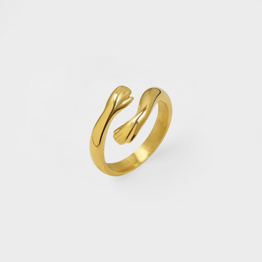 Hugging Hands Ring-Dazzledvenus