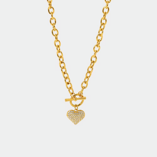 Heart Dazzle Necklace-Dazzledvenus