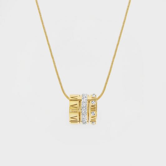 Trio Roman Necklace-Dazzledvenus