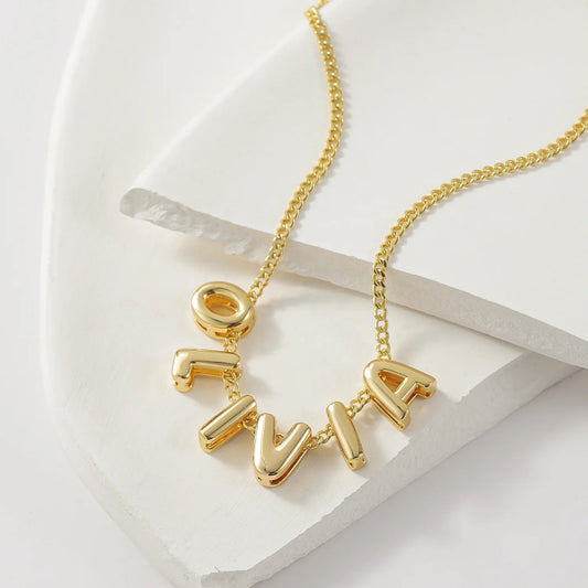 Personalised Bubble Name Necklace