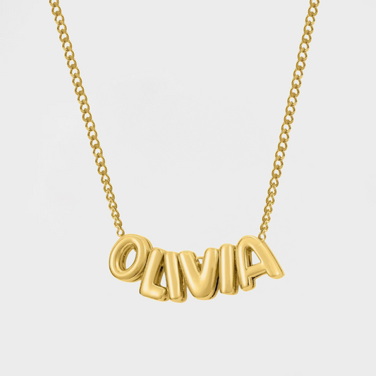Personalised Bubble Name Necklace