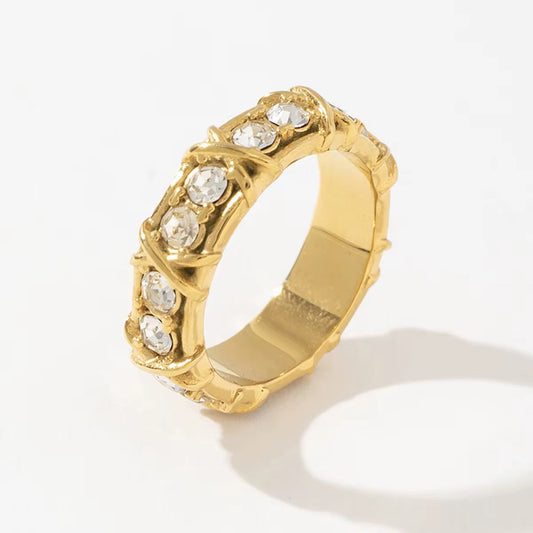 CZ Xoxo Love Ring