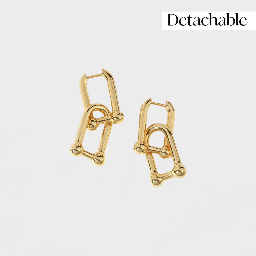 Billie Horseshoe Earring-Dazzledvenus