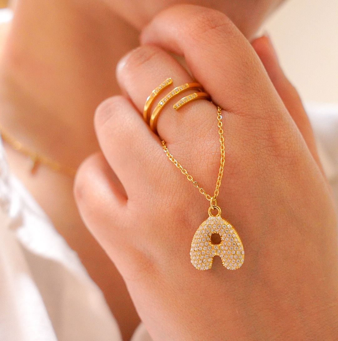 Hailey Diamond Bubble Necklace