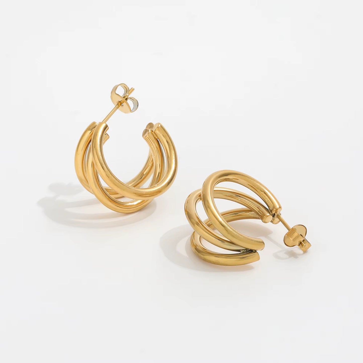 Trilogy Hoop Earring