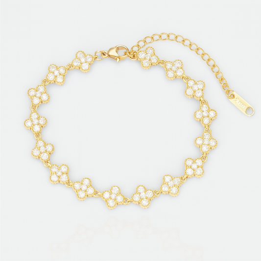 Sparkling Clover Bracelet