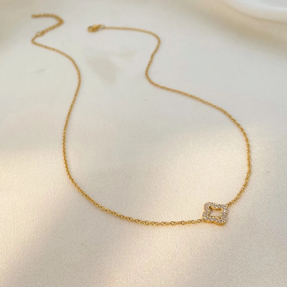 Sparkling Clover Necklace