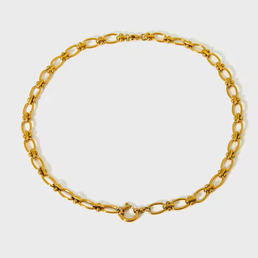 DYO Roberto Necklace-Purchase stylish Twisted Herring Bone Necklace. Explore our online collection for trendy accessories reflecting the charm of the Emerald Isle. Order yours now!-Dazzledvenus