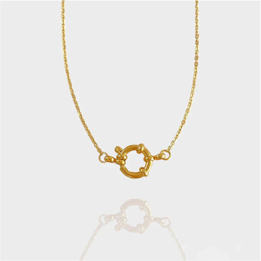 DYO Gini Necklace-Purchase stylish Twisted Herring Bone Necklace. Explore our online collection for trendy accessories reflecting the charm of the Emerald Isle. Order yours now!-Dazzledvenus