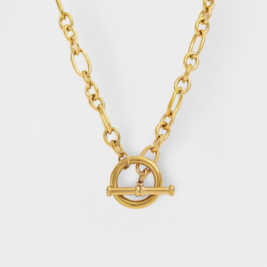 Marlow Toggle Necklace-Explore our elegant Balance Beam T-Bar Chain Necklace collection. Enhance your style with our sophisticated designs. Order now for timeless elegance! 🏆-Dazzledvenus