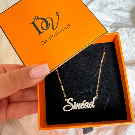 Personalised CZ Glory Name Necklace