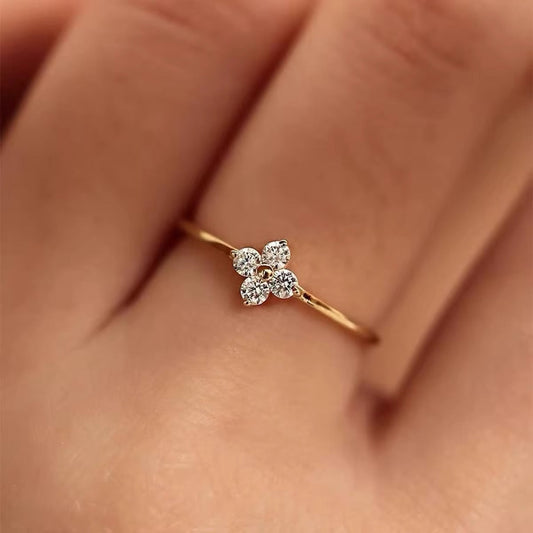 Angelic Clover Ring