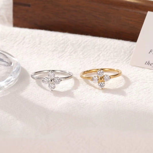 Angelic Clover Ring