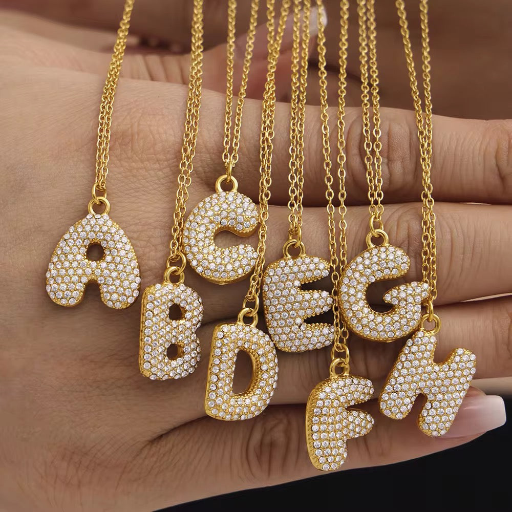 Hailey Diamond Bubble Necklace