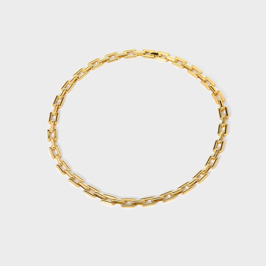 Timepiece Link Chain Necklace-Explore our elegant Balance Beam T-Bar Chain Necklace collection. Enhance your style with our sophisticated designs. Order now for timeless elegance! 🏆-Dazzledvenus